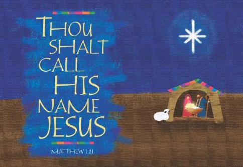 Naming the Savior Personalised Christmas Cards