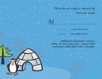 Santa's Waddle Helper Reply Cards