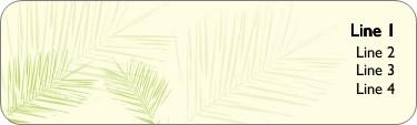 Tropical Vows Return Address Labels