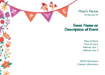 Tweet Love Postcard Invitation-Standard