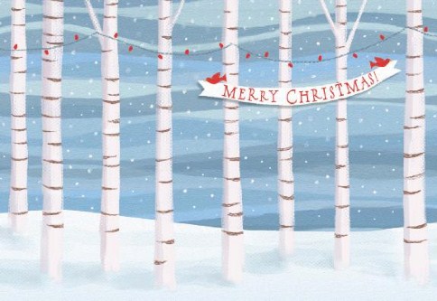 Woodsy Christmas Personalised Christmas Cards