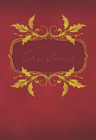Golden Christmas Personalised Christmas Cards