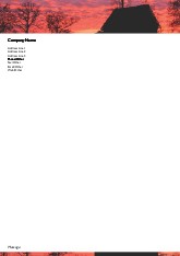 Tranquil Sky A4 Letterhead