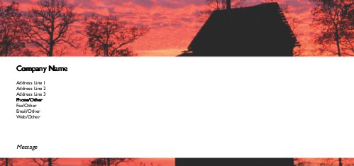 Tranquil Sky Full Colour Compliment Slips