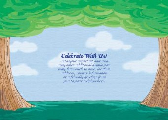 Family Trees Standard Sized Save the Date Postcards
