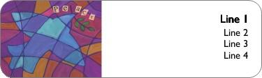 Peace Mosaic Return Address Labels