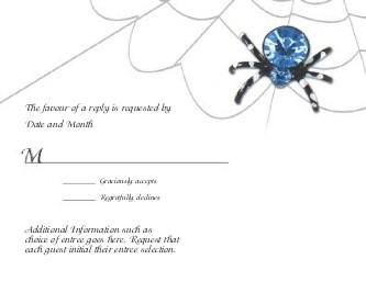 Spider in Web Reply Cards