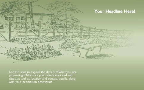 Barnyard Bench Full Colour Oversized Postcards