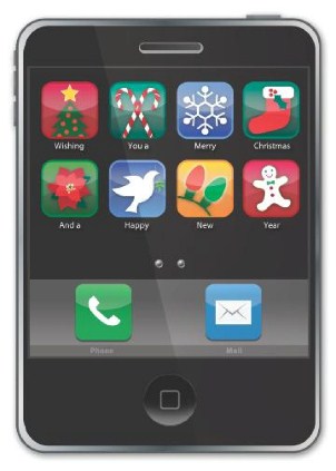 Christmas Apps Vertical Christmas Cards