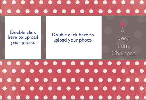 Decked with Dots Photo Christmas Cards