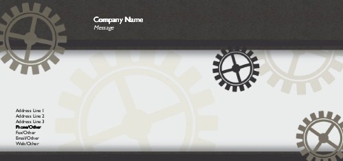 All Geared Up Full Colour Compliment Slips