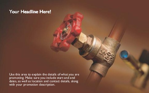 Turnoff Valve Full Colour Oversized Postcards