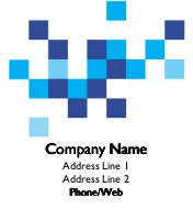 Dark Blue and Light Blue Pixels Personalised Mugs - Single Image