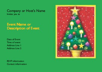 Festive Delight Postcard Invitation-Standard