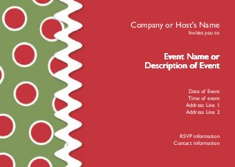Holly Jolly Dream Postcard Invitation-Standard