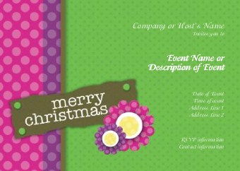Jolly Bulletin Postcard Invitation-Standard