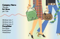 Fashionistas on Foot Full Colour Magnetic Business Cards