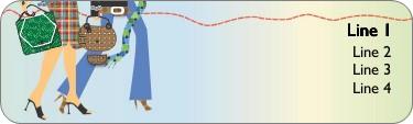Fashionistas on Foot Return Address Labels