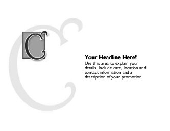 Italic Monogram C Large Magnets