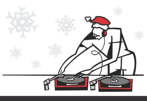 Record Spinner Personalised Christmas Cards
