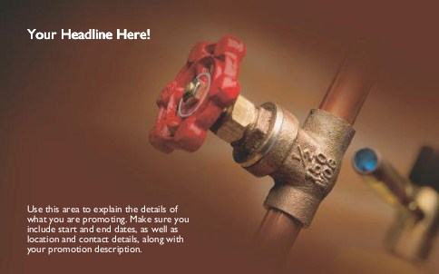 Turnoff Valve Full Colour Oversized Postcards