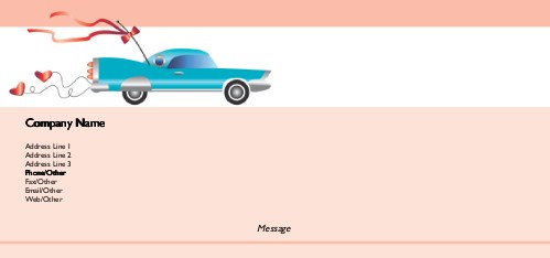 Honeymoon Bound Full Colour Compliment Slips