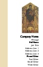Madonna and Child with Angels Full Colour Magnetic Business Cards