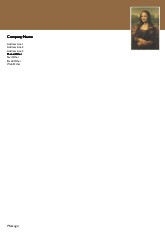 Mona Lisa A4 Letterhead