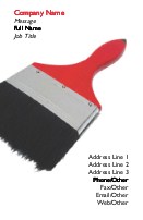 Paint Brush Recycled Business Cards