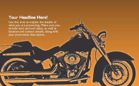 Born to Ride Full Colour Oversized Postcards