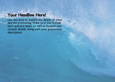 Catch a Wave Full Colour Standard Sized Postcards