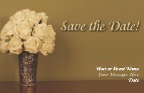 Flower in Vase Save the Date Magnets