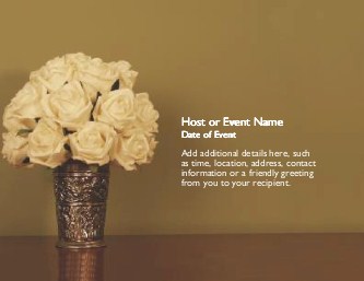 Flower in Vase Large Save the Date Magnets