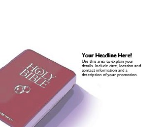 Red Holy Bible Large Magnets