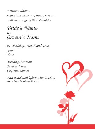 Rosy Glow Wedding Invitations