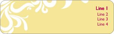 Buttery Yellow Bouquet Return Address Labels