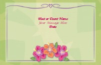 Hibiscus Happenings Save the Date Cards