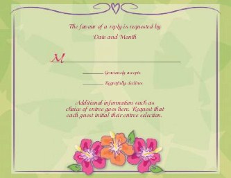 Hibiscus Happenings Reply Cards
