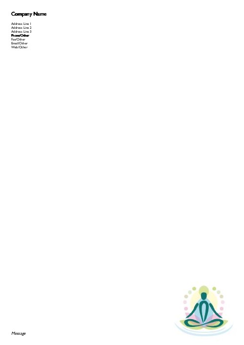 Perfect Balance A4 Letterhead