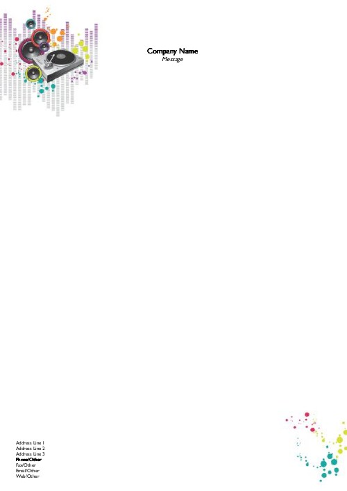 Sultan of Spin A4 Letterhead