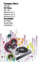 Sultan of Spin Full Colour Magnetic Business Cards