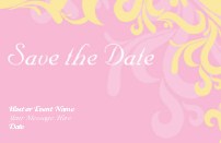 Buttery Yellow Blush Save the Date Magnets