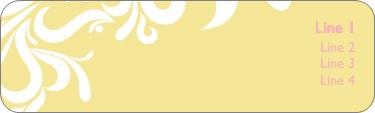 Buttery Yellow Bouquet Return Address Labels