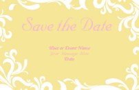 Buttery Yellow Bouquet Save the Date Magnets