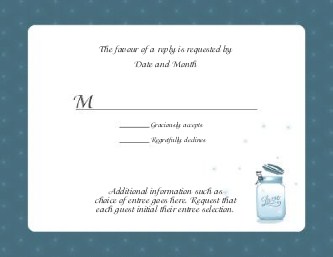 Canned-It Blue Starlight Reply Cards