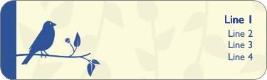 Dusky Blue By You Return Address Labels