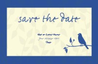 Dusky Blue By You Save the Date Magnets