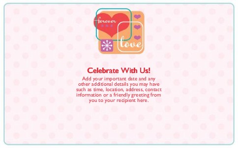Love You Forever Oversized Save the Date  Postcards