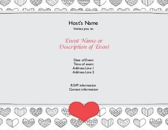 Affair of the Heart Hen Night Invitations