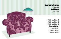 Chic Sofa Full Colour Business Cards